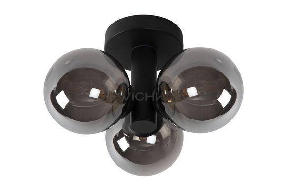 Потолочный светильник для ванной Lucide TRUDY &Oslash; 28 cm 3xG9 IP44 Black