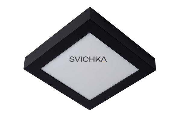 Стельовий світильник для ванної Lucide BRICE LED LED Dim. 1x22W 3000K IP44 Black, BLACK
