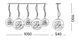Ideal Lux MAPA MAX SP5 Хромовый 091112