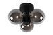 Потолочный светильник для ванной Lucide TRUDY &Oslash; 28 cm 3xG9 IP44 Black, BLACK