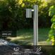 Уличный столбик Lucide ARNE LED &Oslash; 6,3 cm LED GU10 1x5W 2700K IP44 Satin Chrome, Satin Chrome
