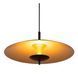 Подвесной светильник Lucide VULCAN &Oslash; 47 cm LED Dim. 1x9W 3000K Black, BLACK, Matt Gold / Brass, Черный