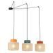 Подвесной светильник TK Lighting DUO JUTA 3, Beige