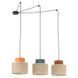 Подвесной светильник TK Lighting DUO JUTA 3, Beige