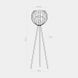 Торшер UNIVERSO TK-Lighting 5057-5057, Чорний, Димчатий, Прозорий, Чорний