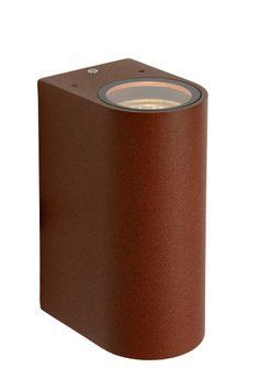 Настінний точковий світильник Lucide BOOGY Indoor/Outdoor 2xGU10 IP44 Rust Brown, Rust Brown