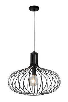 Підвісний світильник Lucide MANUELA &Oslash; 50 cm 1xE27 Black, BLACK, Чорний, Чорний