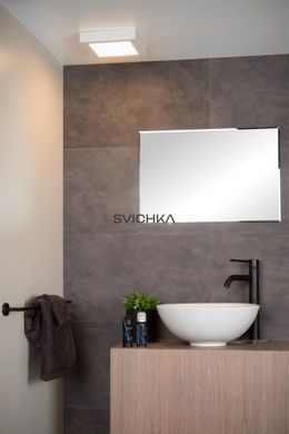 Стельовий світильник для ванної Lucide BRICE LED LED Dim. 1x22W 3000K IP44 White, WHITE