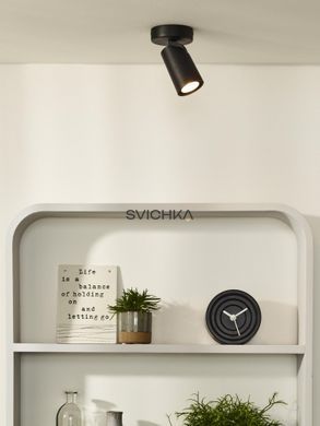 Потолочный точечный светильник Lucide XYRUS &Oslash; 9 cm LED Dim to warm GU10 1x5W 2200K/3000K Black