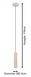 Подвесной светильник Eglo CAMINIA 1, Beige