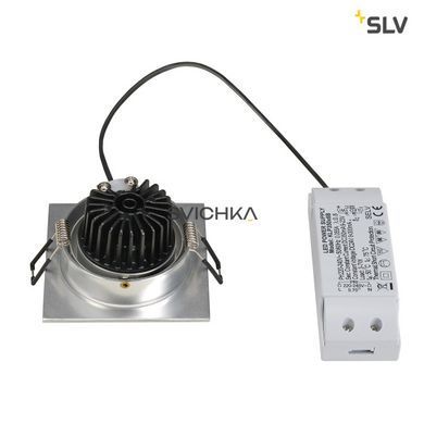Врезной светильник SLV NEW TRIA 77, 3000К, Square Aluminium