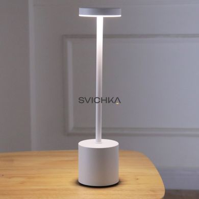Аккумуляторная настольная лампа KLOODI TA-5V UNO CCT WH, белая