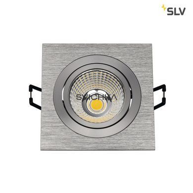 Врезной светильник SLV NEW TRIA 77, 3000К, Square Aluminium