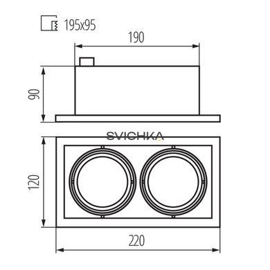Потолочный точечный светильник Kanlux MERIL DLP-250-W