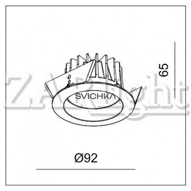LED светильник NEW-130 MINI- 6W White IP44 со встренным источником света