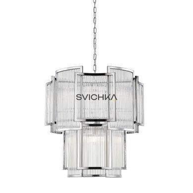 Підвісний світильник Zuma Line Sergio 2, Chrome/Transparent
