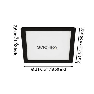 Врізний точковий світильник EGLO 99189 FUEVA 5, 17W, 4000К, Black
