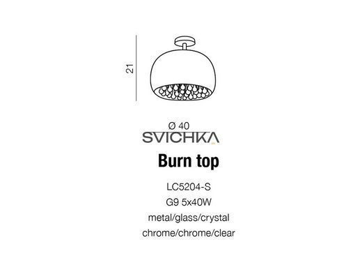 Люстра AZzardo Burn AZ0699 Pendant/Top, Хром, Прозорий, Хром