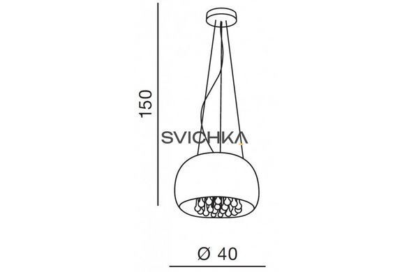 Люстра AZzardo Burn AZ0699 Pendant/Top, Хром, Прозорий, Хром