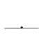 Світильник Nowodvorski Pin LED BLACK M, Чорний, Чорний, Чорний