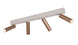Спот Trio AMBALA 4, Beige/Coffee