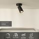 Потолочный точечный светильник Lucide XYRUS &Oslash; 9 cm LED Dim to warm GU10 1x5W 2200K/3000K Black, BLACK