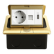 Напольная розетка с плавным открытием USB LAN Livolo