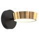 Бра Zuma Line LARA 1, Gold/Black, Чорний; золотий, Чорний, Золотий