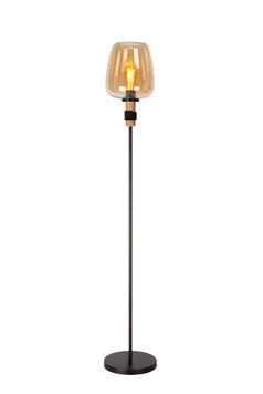 Торшер Lucide ILONA &Oslash; 34 cm 1xE27 Amber, Amber, Чорний, Бурштинний, Бурштинний
