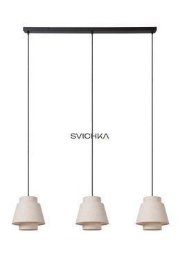 Підвісний світильник Lucide TRIBUTE 3xE27 Cream, Cream, Кремовий, Кремовий