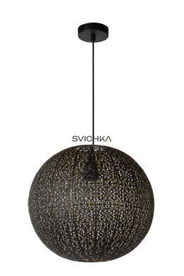 Підвісний світильник Lucide TAHAR 1xE27 Black, BLACK, Золотий, Чорний