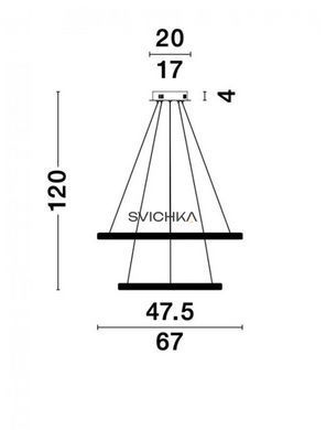 Підвісний світильник Nova luce Nager 2 Black