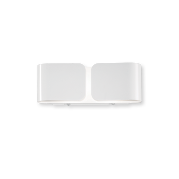 Настінний світильник Ideal Lux 49236 Clip AP2 Mini Bianco, Хром, Білий