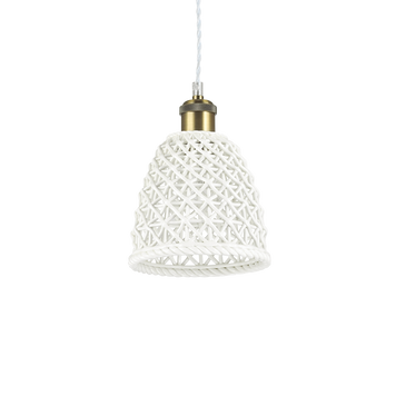 Підвіс (люстра) Ideal Lux LUGANO SP1 D18, Білий; Латунь, Білий, Латунь, Білий, Латунь, Білий