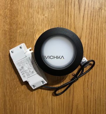 LED светильник NEW-130 MINI-6W Black IP44 со встренным источником света