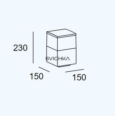 Уличный столбик Leds-C4 Cubik 10-9386-Z5-M3