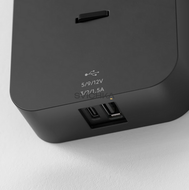 Бра Astro Enna Surface USB A+C, Black