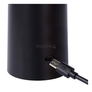 Аккумуляторная настольная лампа для дома и улицы Lucide JIVE Battery pack/batteries &Oslash; 13,7 cm LED Dim. 1x3W 2800K/6500K IP44 Black