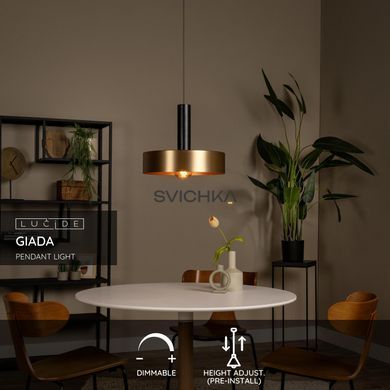 Подвесной светильник Lucide GIADA &Oslash; 40 cm 1xE27 Matt Gold / Brass