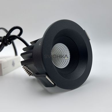 Вбудований світильник Skarlat RSL74232 10W BK 3000K, Чорний, 141