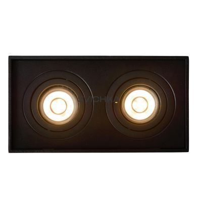 Стельовий точковий світильник Lucide TUBE 2xGU10 Black, BLACK