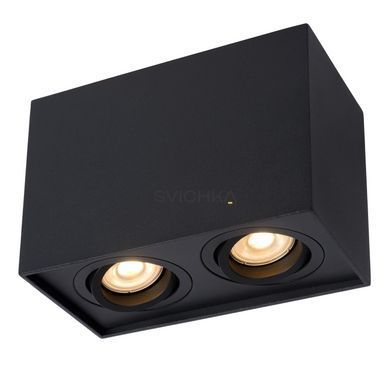 Стельовий точковий світильник Lucide TUBE 2xGU10 Black, BLACK