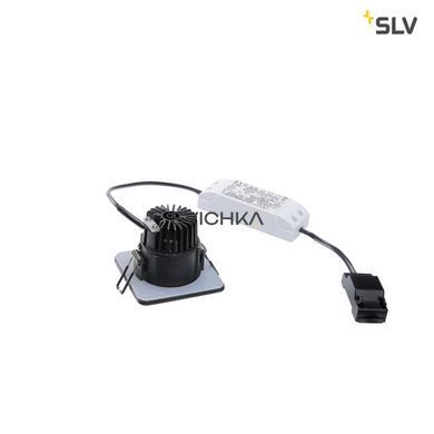Світильник вбудований SLV PATTA-F SQUARE 114450, Чорний, Чорний, Чорний, Чорний