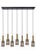 Підвісний світильник Lucide CORALIE 7xE27 Matt Gold / Brass, Matt Gold / Brass