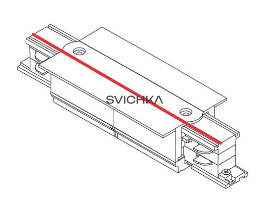 Соединитель для 3-х фазной трековой системы Nowodvorski CTLS Recessed Power Straight
