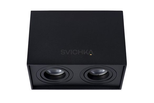 Стельовий точковий світильник Lucide TUBE 2xGU10 Black, BLACK