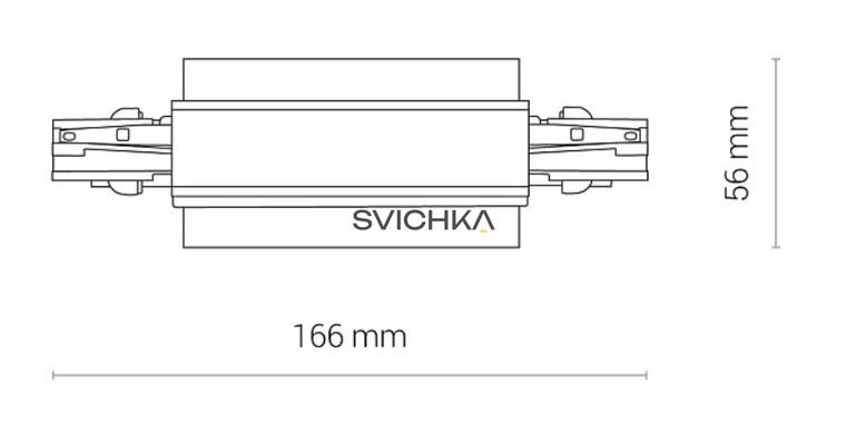 Соединитель для 3-х фазной трековой системы Nowodvorski CTLS Recessed Power Straight