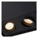 Стельовий точковий світильник Lucide TUBE 2xGU10 Black, BLACK