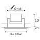 Светильник SLV NEW TRIA MINI DL SQUARE SET 114401