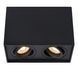 Стельовий точковий світильник Lucide TUBE 2xGU10 Black, BLACK